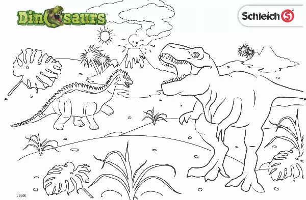 Schleich Dinosaurs Colouring Sheet